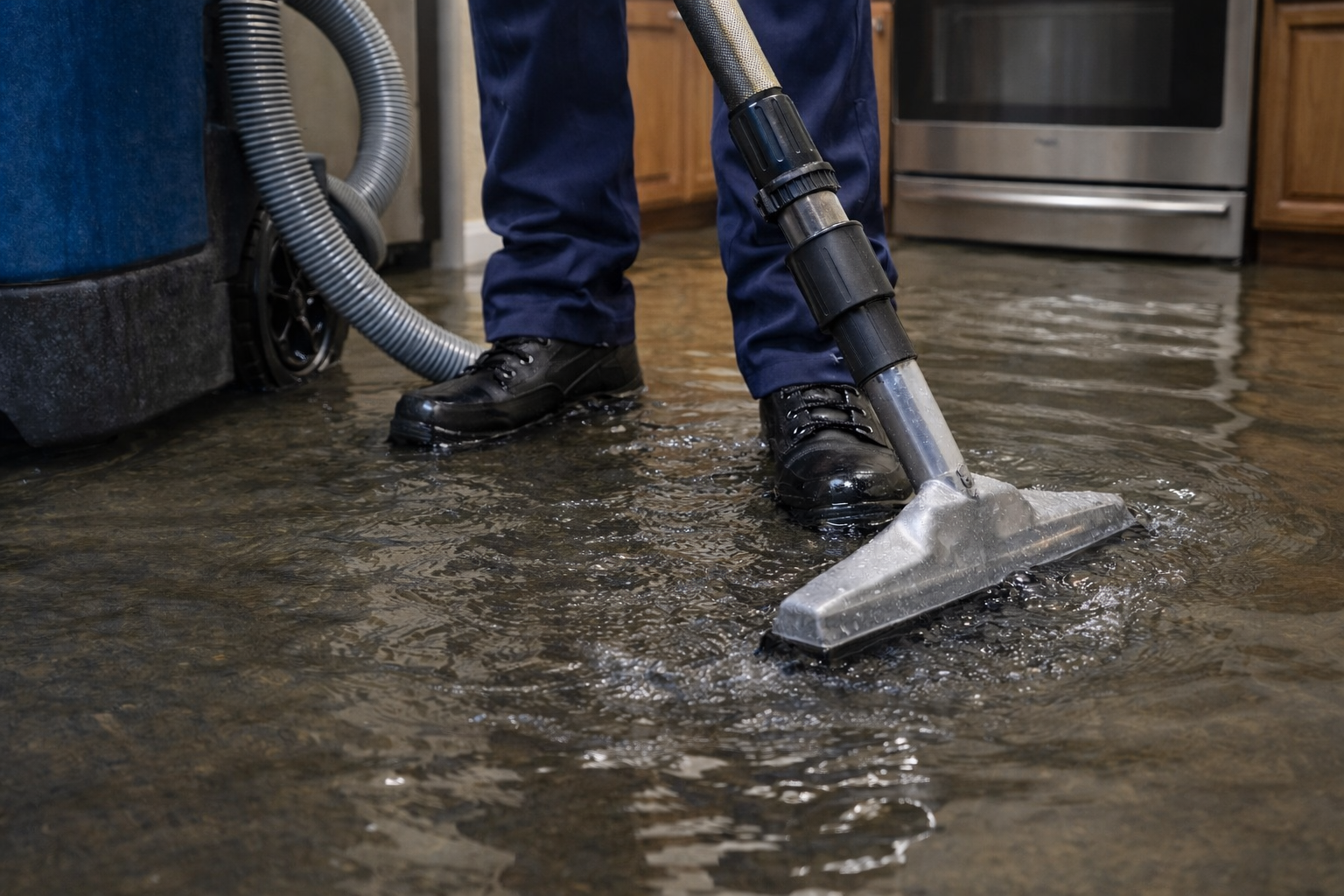Burst pipe water damage restoration in Grand Rapids Michigan home