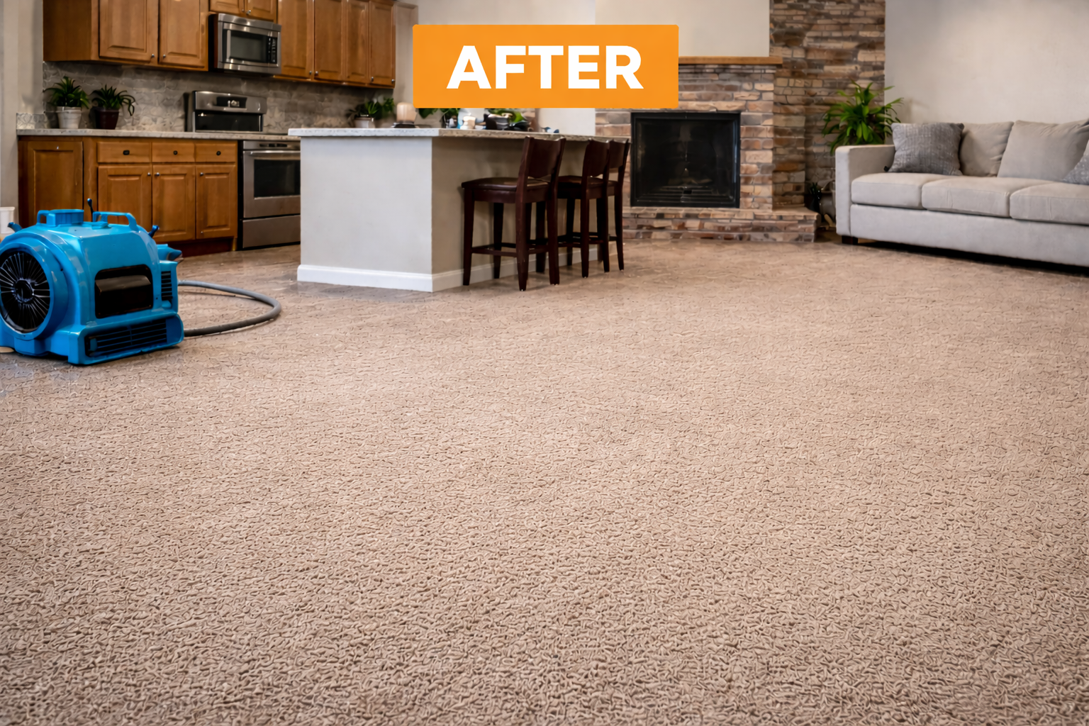 Before water damage restoration