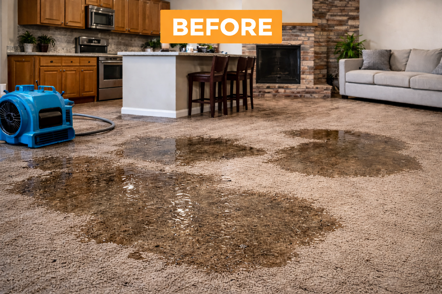 After water damage restoration