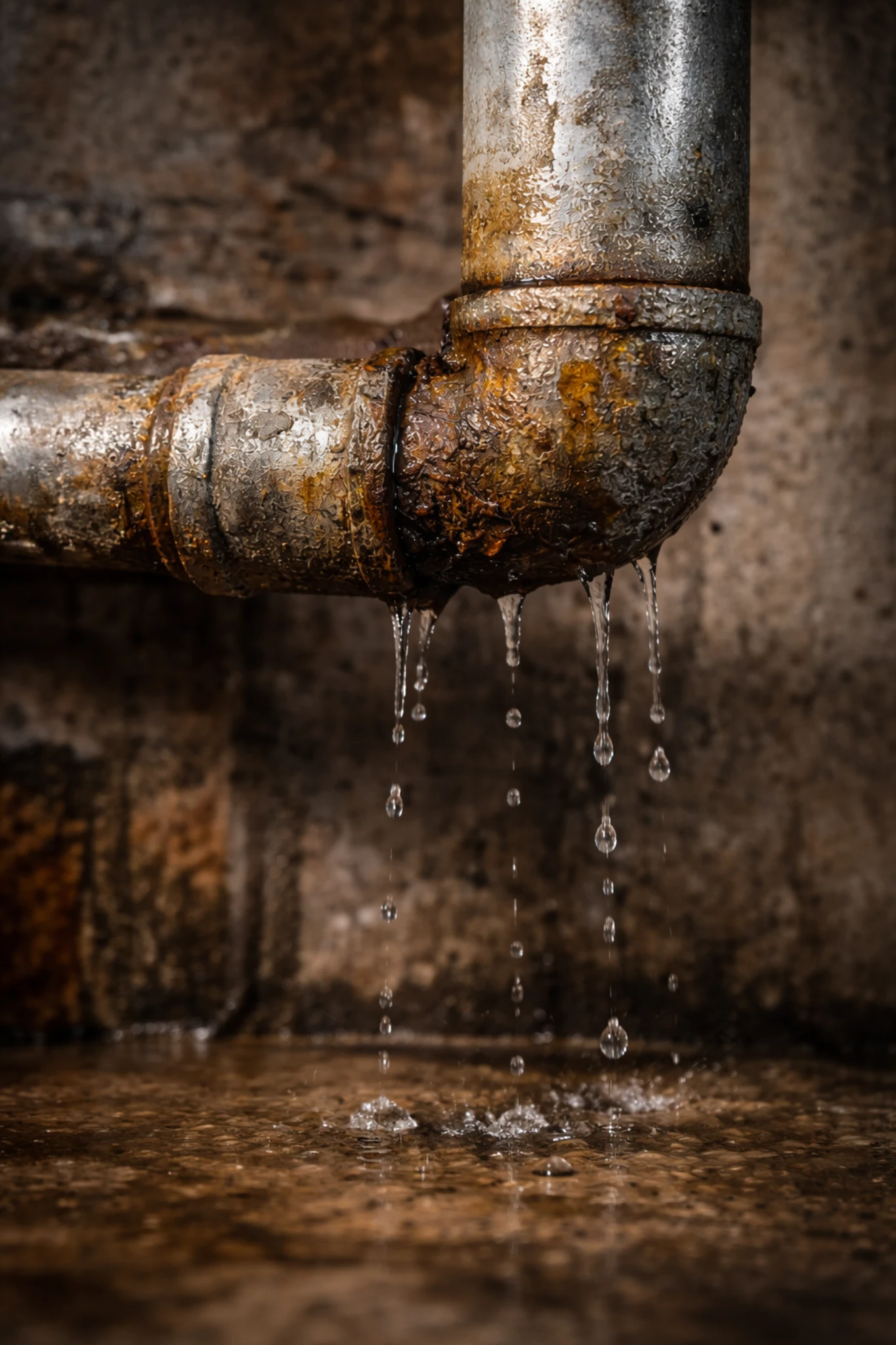 Aging plumbing burst pipe water damage Grand Rapids Michigan